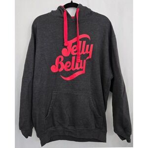 JELLY BELLY M Hoodie Pullover Red Script Logo OURAY Candy Collectible‎ Novelty